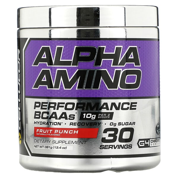 Cellucor, Alpha Amino, BCAAs de desempenho, ponche de frutas, 13,4 oz (381 g)