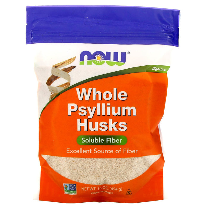 Now Foods, Cascas de Psyllium Inteiras, 454 g (16 oz)